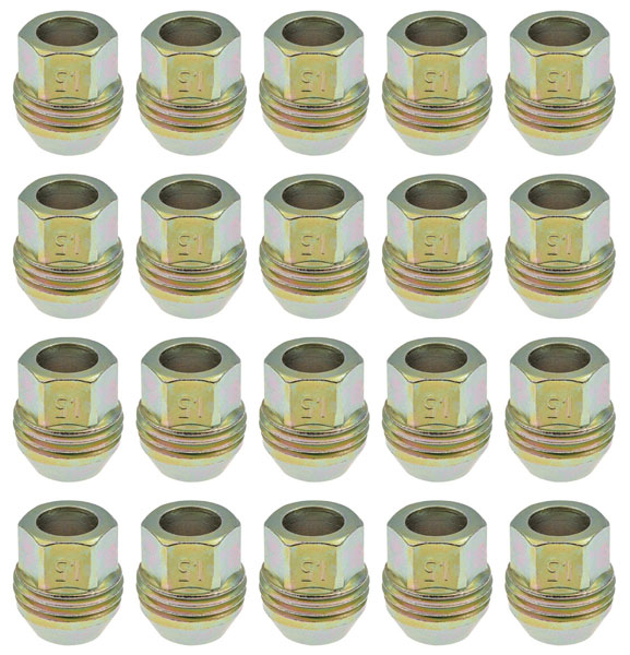Lug Nut, W/External Threads, 1982-88 Chevrolet/Buick, M12x1.5, KIT