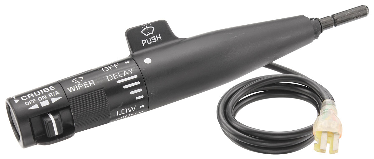 Lever, Turn Signal, 1984-88 G-Body, w/Delay Wipers, w/Cruise Control, Black 1 Lever, Turn Signal, 1984-88 G-Body, w/Delay Wipers, w/Cruise Control, Black