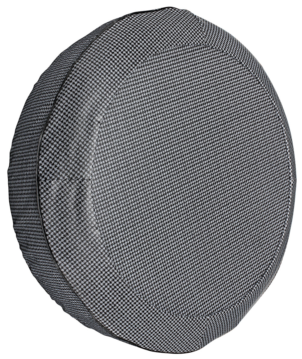 Tire Cover, Spare, 1961 Bonn/Cat, 15", Red/Fawn/Black Herringbone