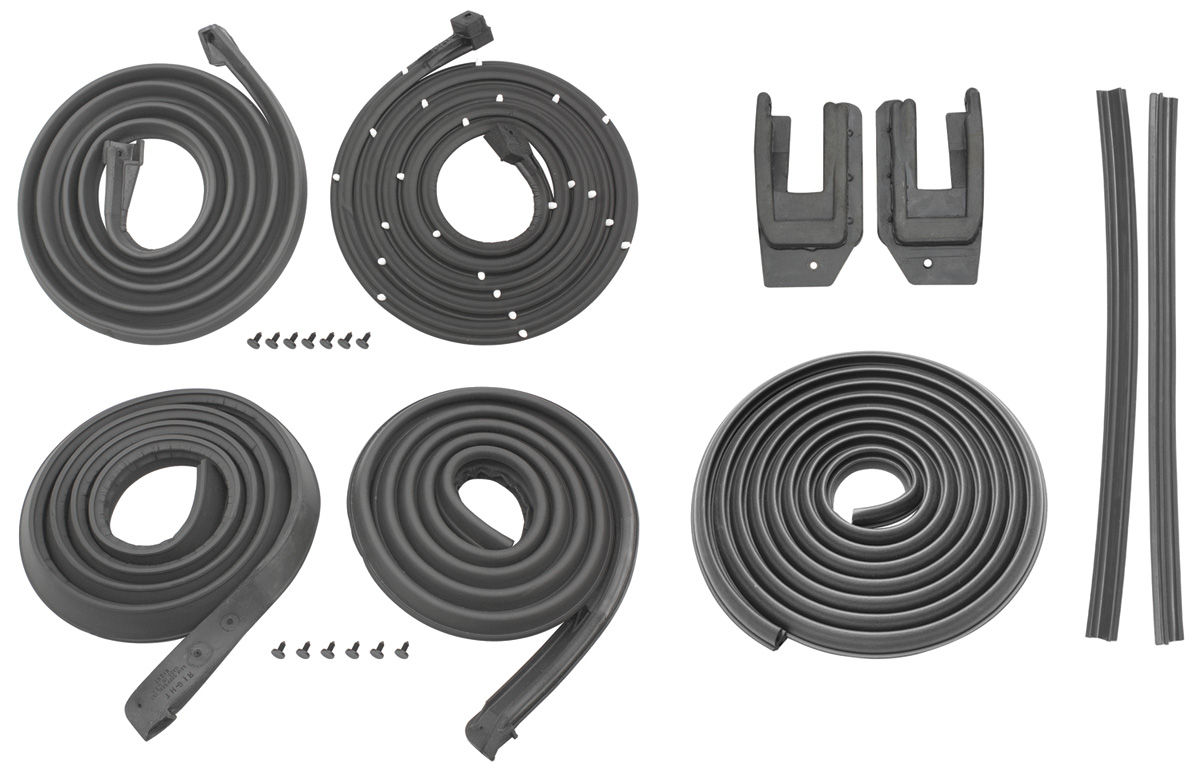 Seal Kit, 1967-68 Bonneville/Catalina Stage I, Coupe, 4 3/4" Door Jamb Seals 1 Seal Kit, 1967-68 Bonneville/Catalina Stage I, Coupe, 4 3/4" Door Jamb Seals