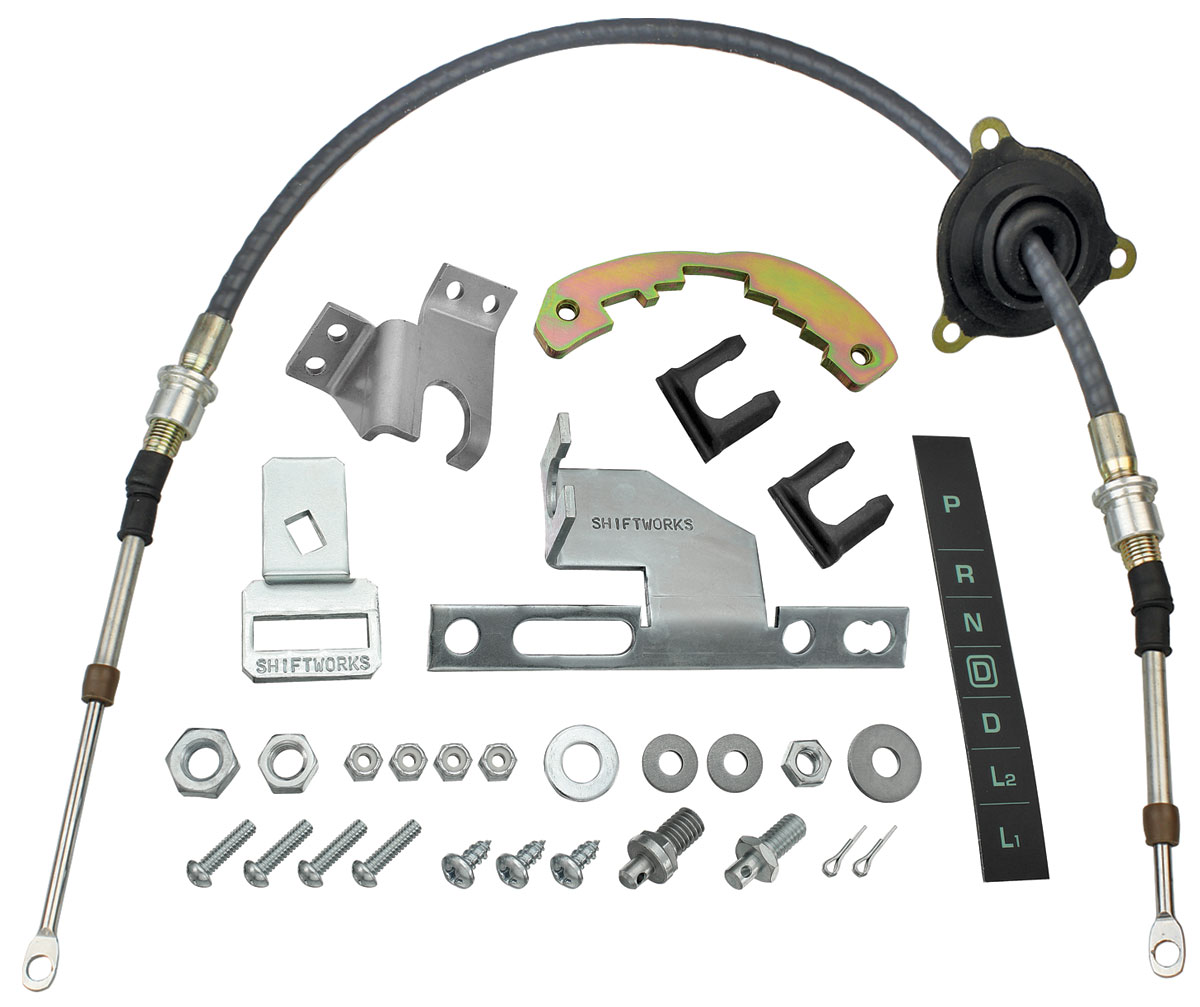 Conversion Set, Shifter, 1964-65 Chevelle/El Camino, 200-4R/700R4, w/Cable 1 Conversion Set, Shifter, 1964-65 Chevelle/El Camino, 200-4R/700R4, w/Cable