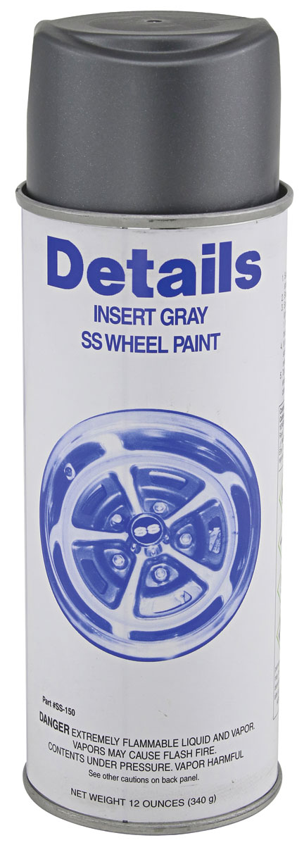 Paint, Super Sport Wheel, 1971-72 Dark Gray, 12oz 1 Paint, Super Sport Wheel, 1971-72 Dark Gray, 12oz