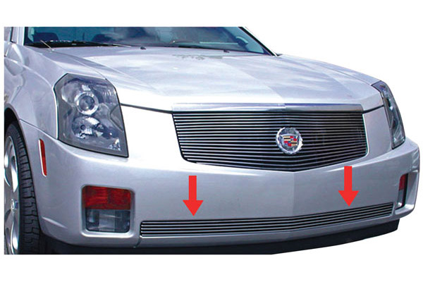 Grille Overlay, Billet Bumper Center, 2003-07 CTS, Aluminum 1 Grille Overlay, Billet Bumper Center, 2003-07 CTS, Aluminum