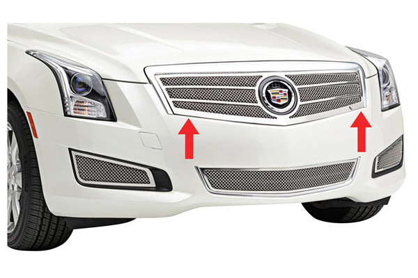 Grille Overlay, Mesh, 2013-2014 ATS exc. Platinum, Polished Stainless 1 Grille Overlay, Mesh, 2013-2014 ATS exc. Platinum, Polished Stainless