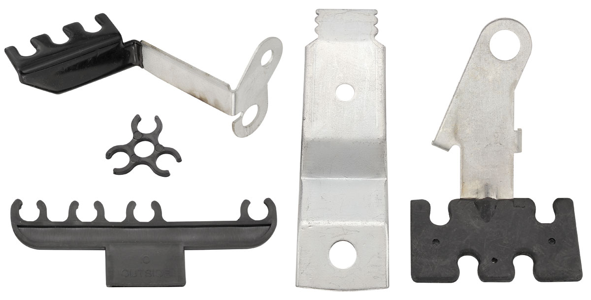 Brackets, Spark Plug Wire, 1967 GTO, 5 Piece 1 Brackets, Spark Plug Wire, 1967 GTO, 5 Piece