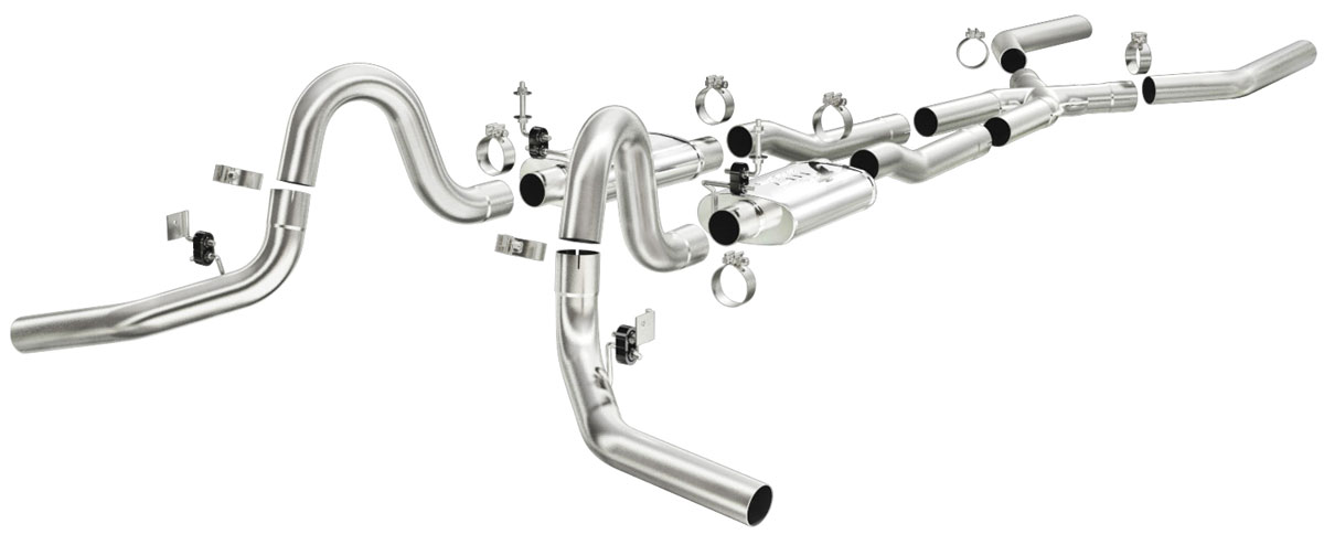 Exhaust System, Crossmember Back, 68-73 A-Body, 70-73 MC, 3 Inch, Stainless 1 Exhaust System, Crossmember Back, 68-73 A-Body, 70-73 MC, 3 Inch, Stainless