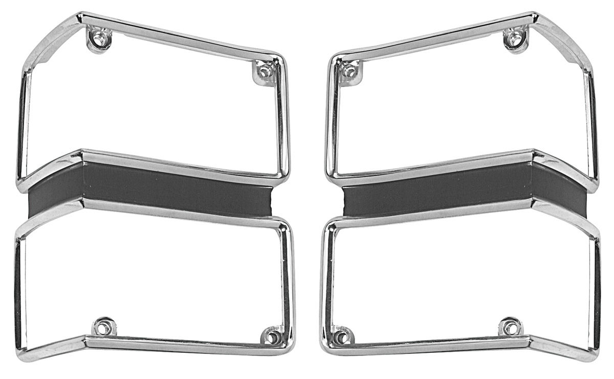 Bezel, Park Light, 1971 Chevelle exc Wagon, Pair 1 Bezel, Park Light, 1971 Chevelle exc Wagon, Pair