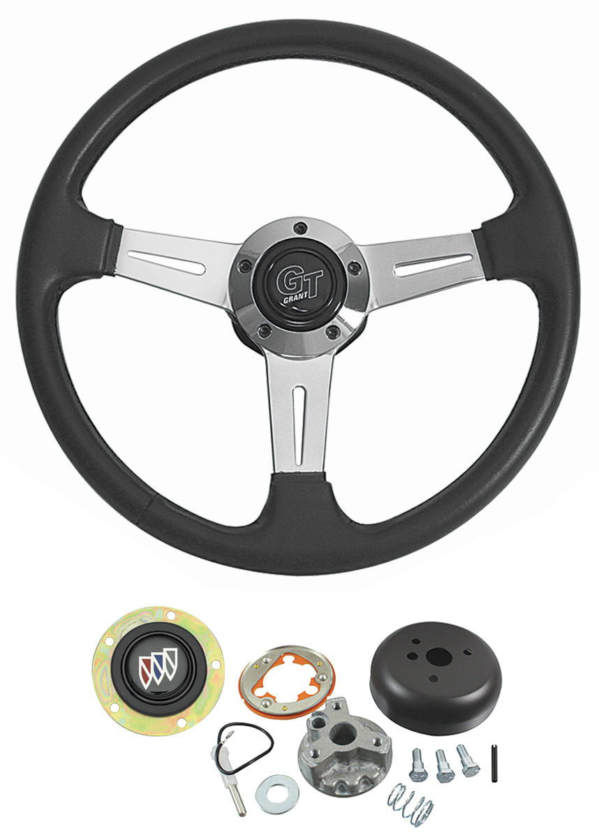Steering Wheel Kit, Grant Elite GT, 1964-66 Buick, Black 1 Steering Wheel Kit, Grant Elite GT, 1964-66 Buick, Black