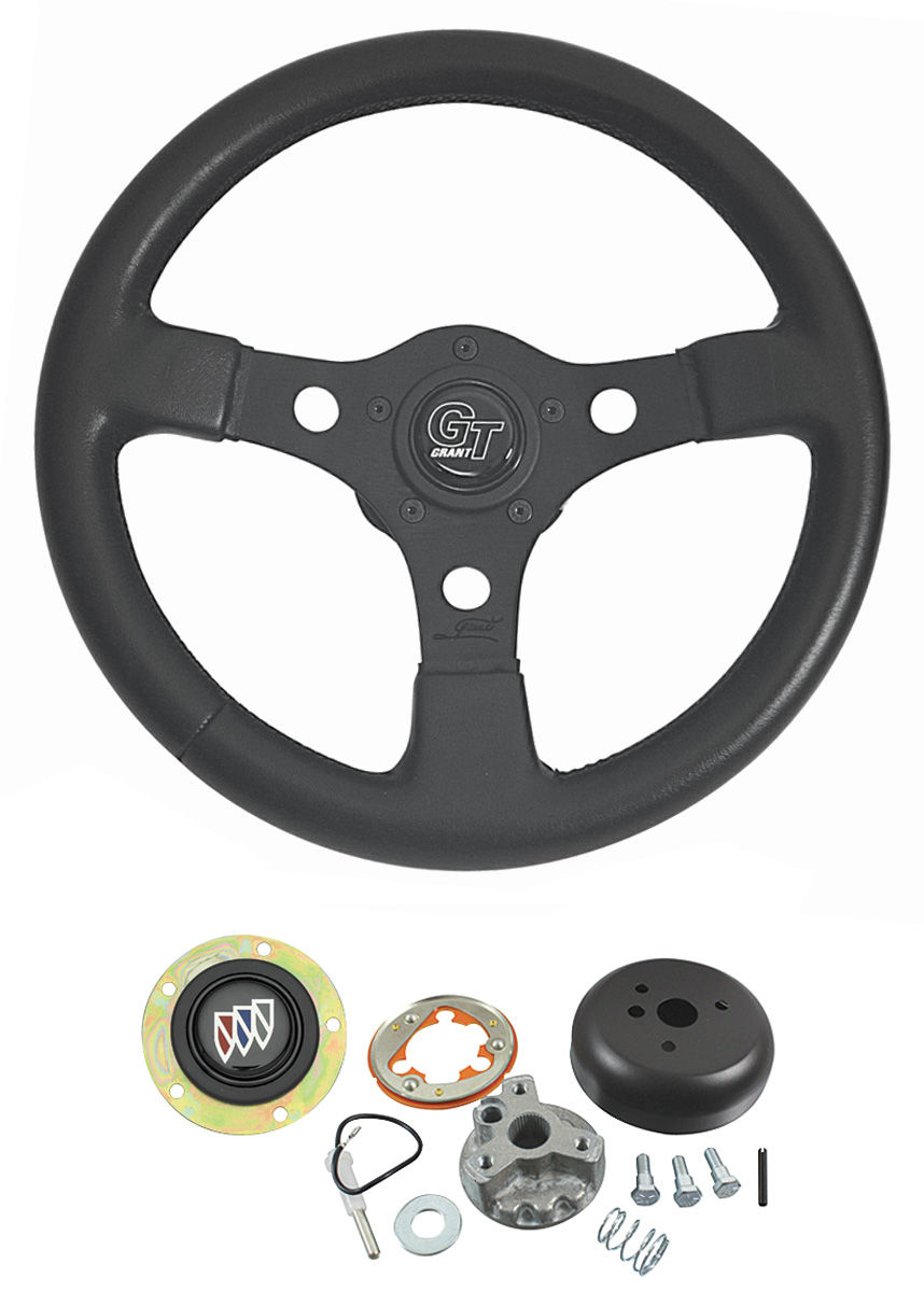 Steering Wheel Kit, Grant Formula GT, 1961-63 Skylark, Black 1 Steering Wheel Kit, Grant Formula GT, 1961-63 Skylark, Black