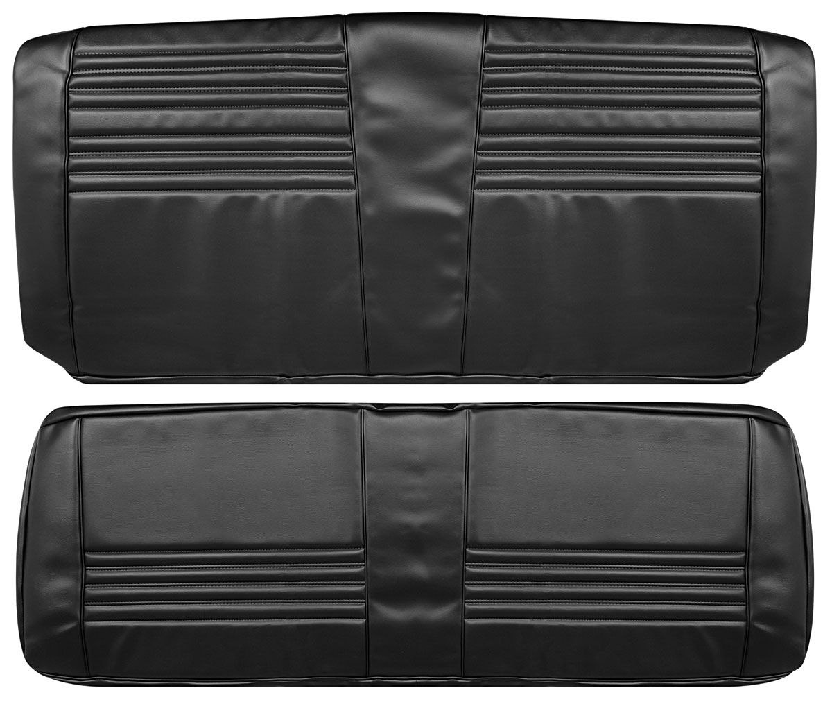 Seat Upholstery, 1967 Chevelle/Beaumont, Coupe Rear LEG 1 Seat Upholstery, 1967 Chevelle/Beaumont, Coupe Rear LEG