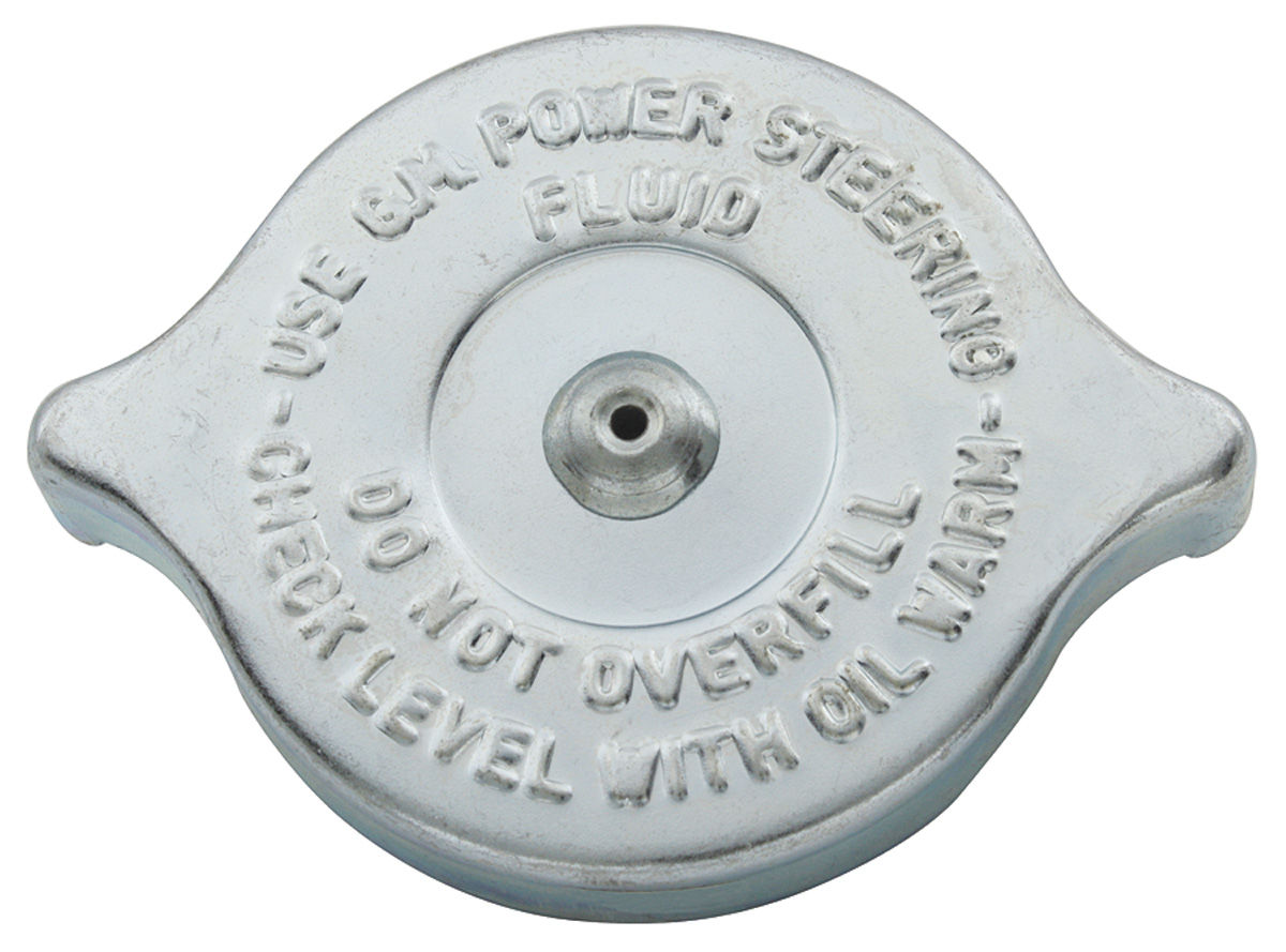 Cap, Remote Fluid Reservoir, Power Steering, 1967-68 Chevelle/Elco, Big Block 1 Cap, Remote Fluid Reservoir, Power Steering, 1967-68 Chevelle/Elco, Big Block