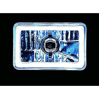 Headlights, Octane Lighting 4" x 6", COB LED Halo, H4 Bulb 1 Headlights, Octane Lighting 4" x 6", COB LED Halo, H4 Bulb