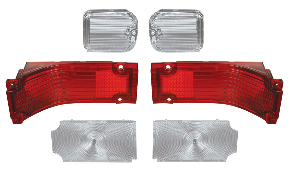 Lens Kit, Tail & Back-Up Lamp, 1966 Chevelle, w/Gaskets 1 Lens Kit, Tail & Back-Up Lamp, 1966 Chevelle, w/Gaskets