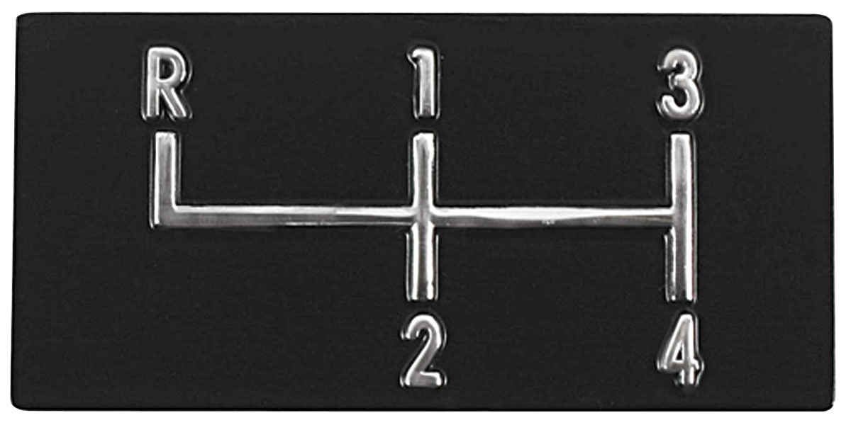 Shifter Plate, Console, 1968-72 Chevelle/El Camino/Monte, 4 Speed 1 Shifter Plate, Console, 1968-72 Chevelle/El Camino/Monte, 4 Speed