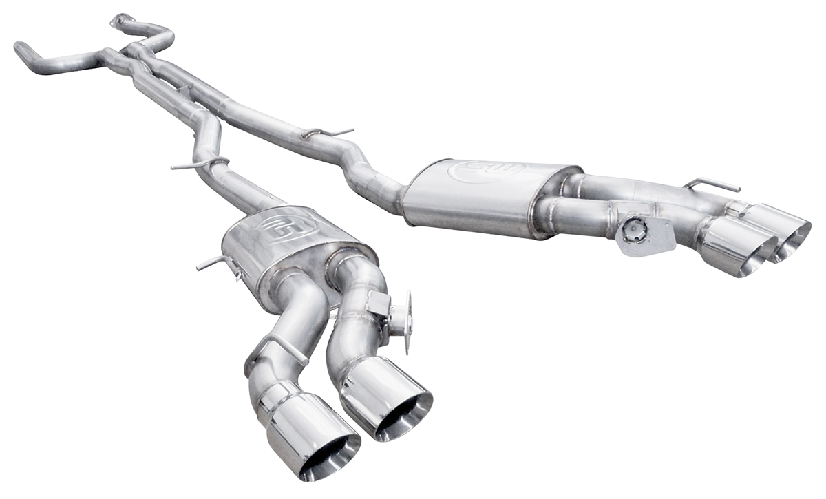 Exhaust, Cat-Back, Stainless Works, 2009-15 CTS-V Sdn, Turbo S-Tube, Fact. Conn.