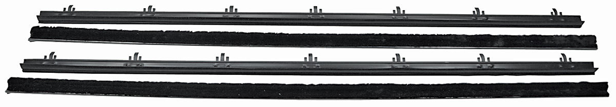 Window Felts, 66-67 El Camino, 4 pieces, Original Round Style 1 Window Felts, 66-67 El Camino, 4 pieces, Original Round Style