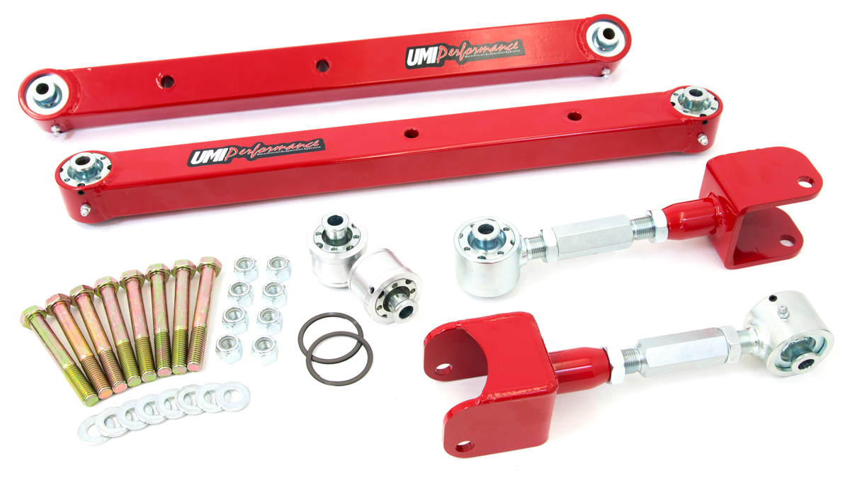 Trailing Arms, UMI. 78-88 G-Body, Adj. Upr/Boxed Lwr, w/Roto Rr End Bushings 1 Trailing Arms, UMI. 78-88 G-Body, Adj. Upr/Boxed Lwr, w/Roto Rr End Bushings