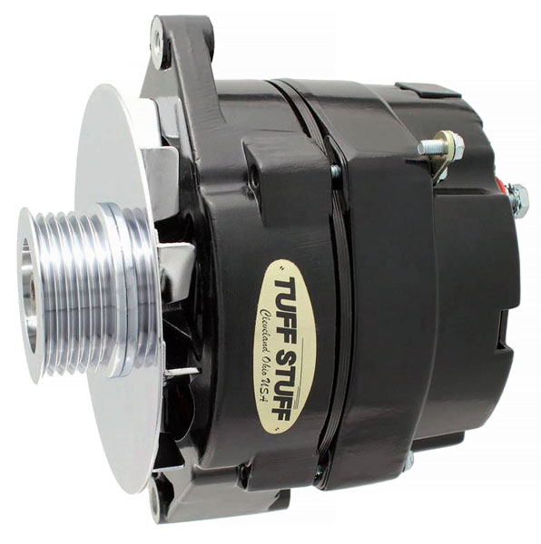 Alternator, Tuff Stuff, 1971-86 GM, Serpentine, 80A, 10SI Style, Internal Reg 1 Alternator, Tuff Stuff, 1971-86 GM, Serpentine, 80A, 10SI Style, Internal Reg