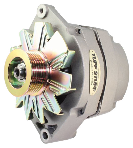 Alternator, Tuff Stuff, 1971-86 GM, Serpentine, 140A, 10Si Style, Internal Reg 1 Alternator, Tuff Stuff, 1971-86 GM, Serpentine, 140A, 10Si Style, Internal Reg