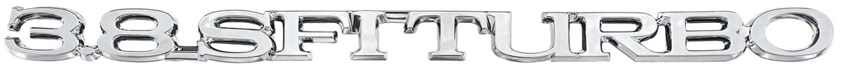 Emblem, Trunk, 1984-87 Regal T-Type/Grand National, 3.8 SFI TURBO