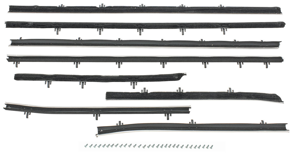 Window Felts, 66-67 Skylark, Convertible, Except GS, 8 pieces, Original Style 1 Window Felts, 66-67 Skylark, Convertible, Except GS, 8 pieces, Original Style
