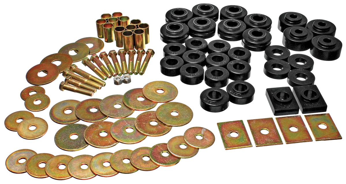 Bushing Set, Body, Poly, 1964-67 Skylark CPE w/Hardware 1 Bushing Set, Body, Poly, 1964-67 Skylark CPE w/Hardware