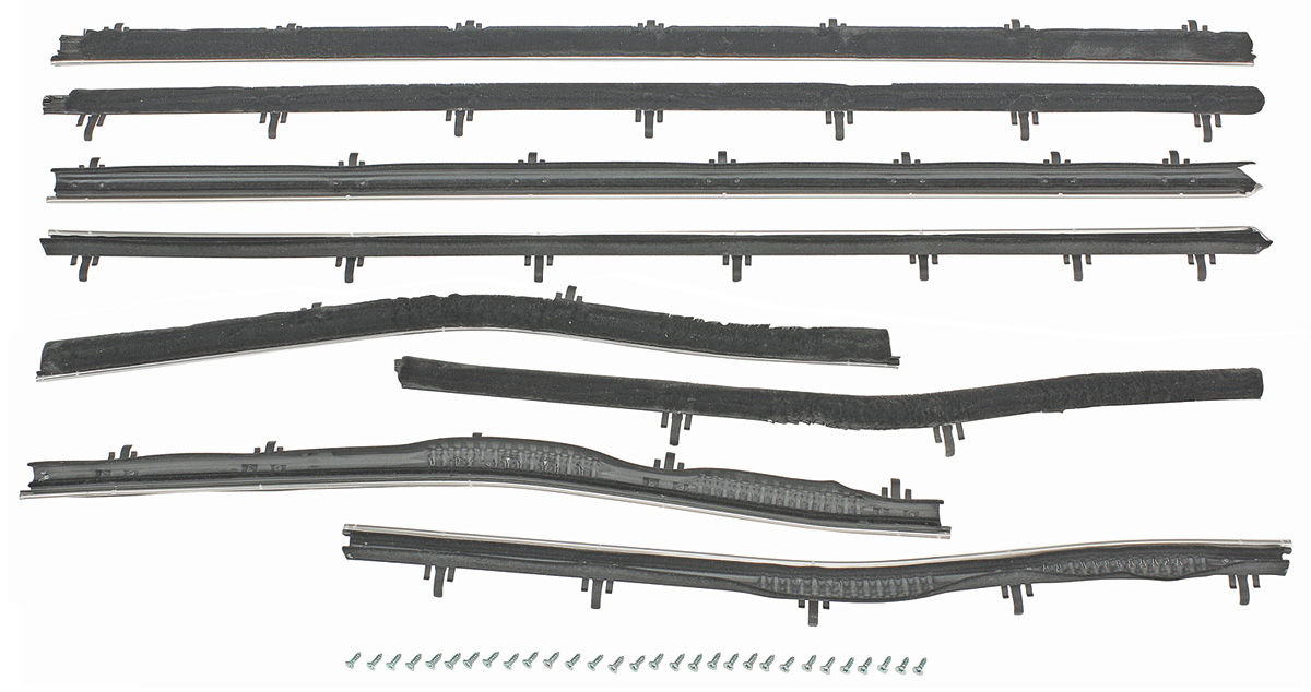 Window Felts, 66-67 Cutlass, 2dr Sedan, 8 pieces, Original Style 1 Window Felts, 66-67 Cutlass, 2dr Sedan, 8 pieces, Original Style