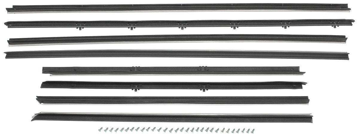 Window Felts, 64 Cutlass, Coupe, 8 pieces, Reproduction Style 1 Window Felts, 64 Cutlass, Coupe, 8 pieces, Reproduction Style