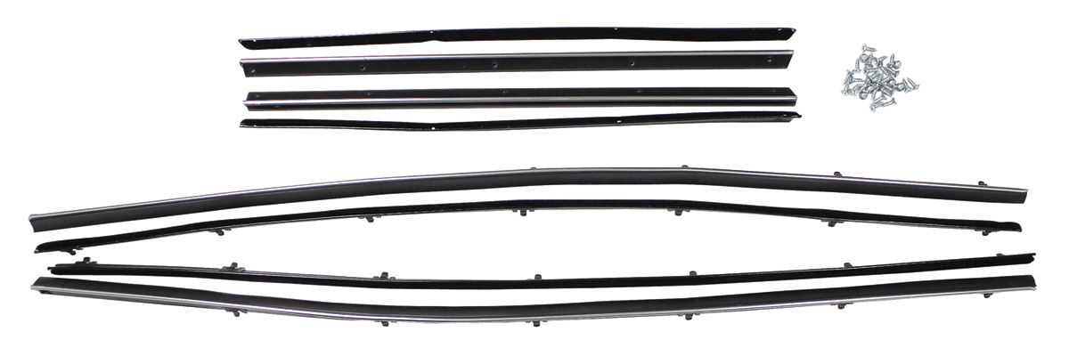 Window Felts, 69 Cutlass, Coupe, 8 pieces, Reproduction Style 1 Window Felts, 69 Cutlass, Coupe, 8 pieces, Reproduction Style