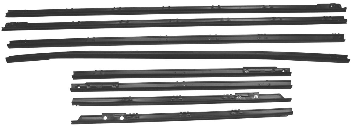 Window Felts, 66-67 Chevelle, 2dr SDN, OEM Style, 8pc 1 Window Felts, 66-67 Chevelle, 2dr SDN, OEM Style, 8pc