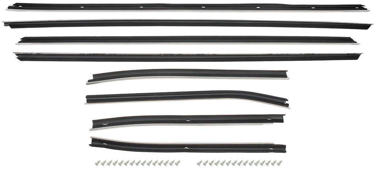 Window Felts, 70-72 Chevelle, Convertible, 8 pieces, Reproduction Flat Style 1 Window Felts, 70-72 Chevelle, Convertible, 8 pieces, Reproduction Flat Style