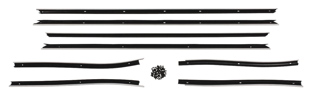 Window Felts, 65 GTO, LeMans, Convertible, 8 pieces, Reproduction Flat Style 1 Window Felts, 65 GTO, LeMans, Convertible, 8 pieces, Reproduction Flat Style