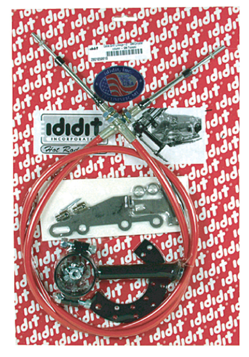 Shift Linkage Set, Cable, Ididit, 1964-78 A-Body / 1978-88 G-Body, 2" GM Column 1 Shift Linkage Set, Cable, Ididit, 1964-78 A-Body / 1978-88 G-Body, 2" GM Column