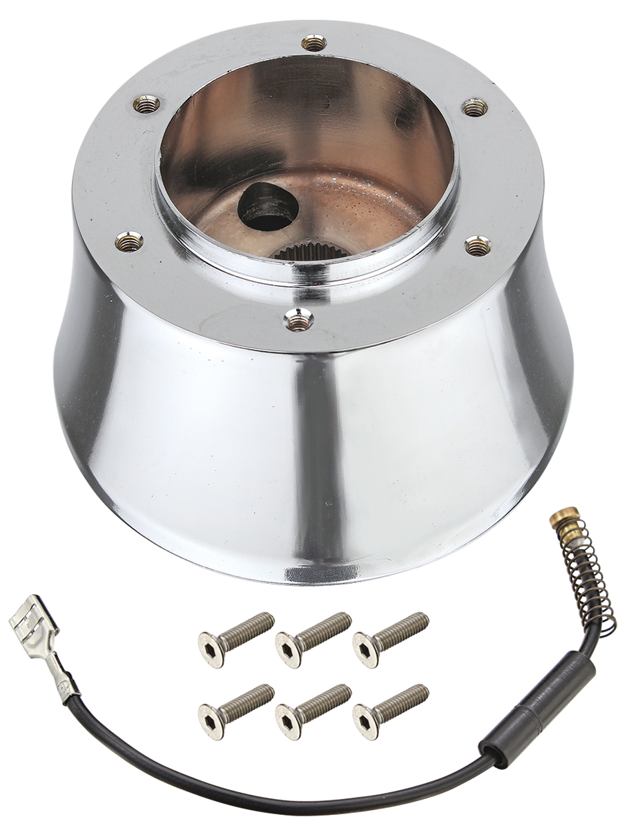 Adapter, Steering Wheel to 1969 GM Style Column, 6-Hole 1 Adapter, Steering Wheel to 1969 GM Style Column, 6-Hole