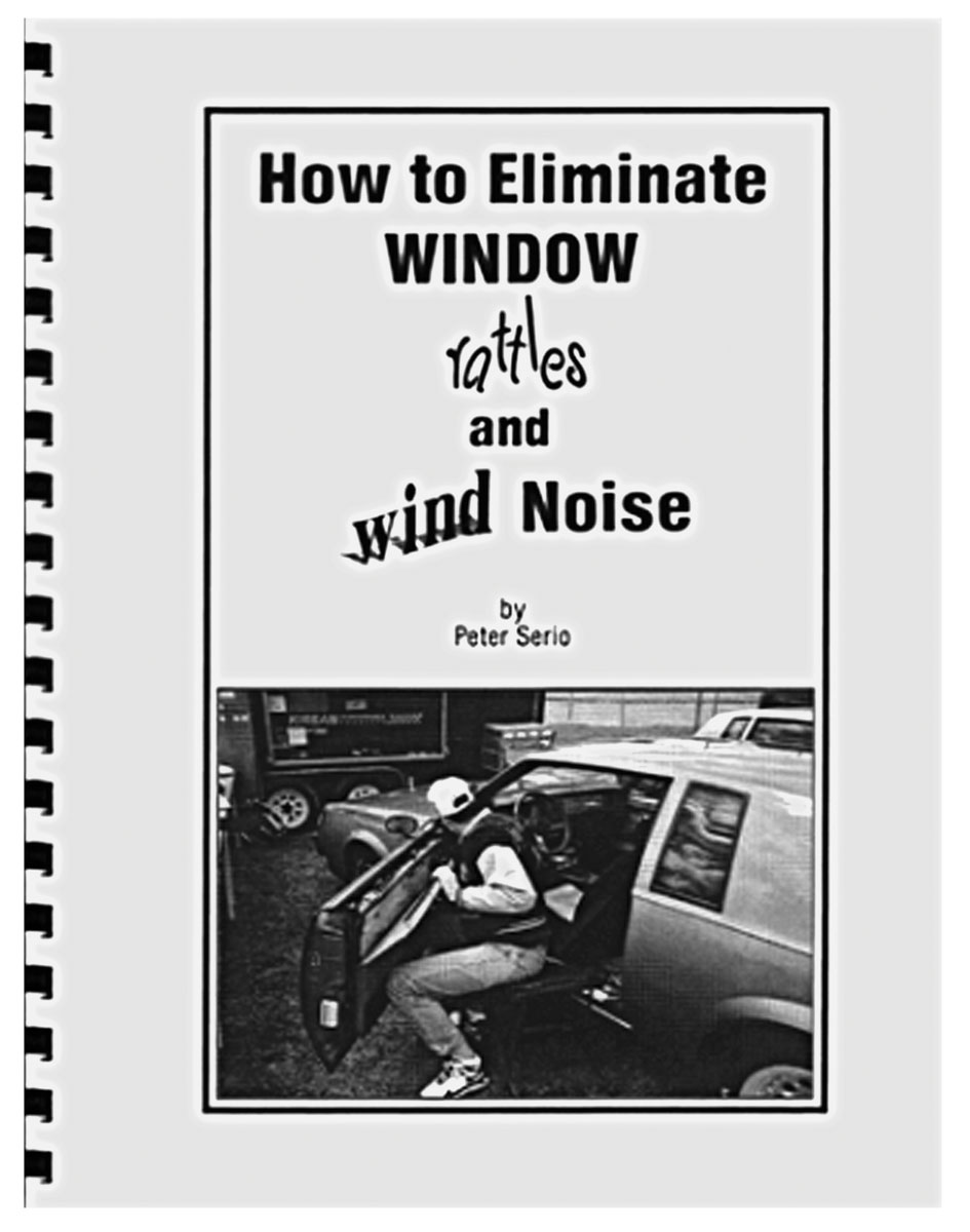 Book, How To Eliminate Window Rattles and Wind Noise 1 Book, How To Eliminate Window Rattles and Wind Noise