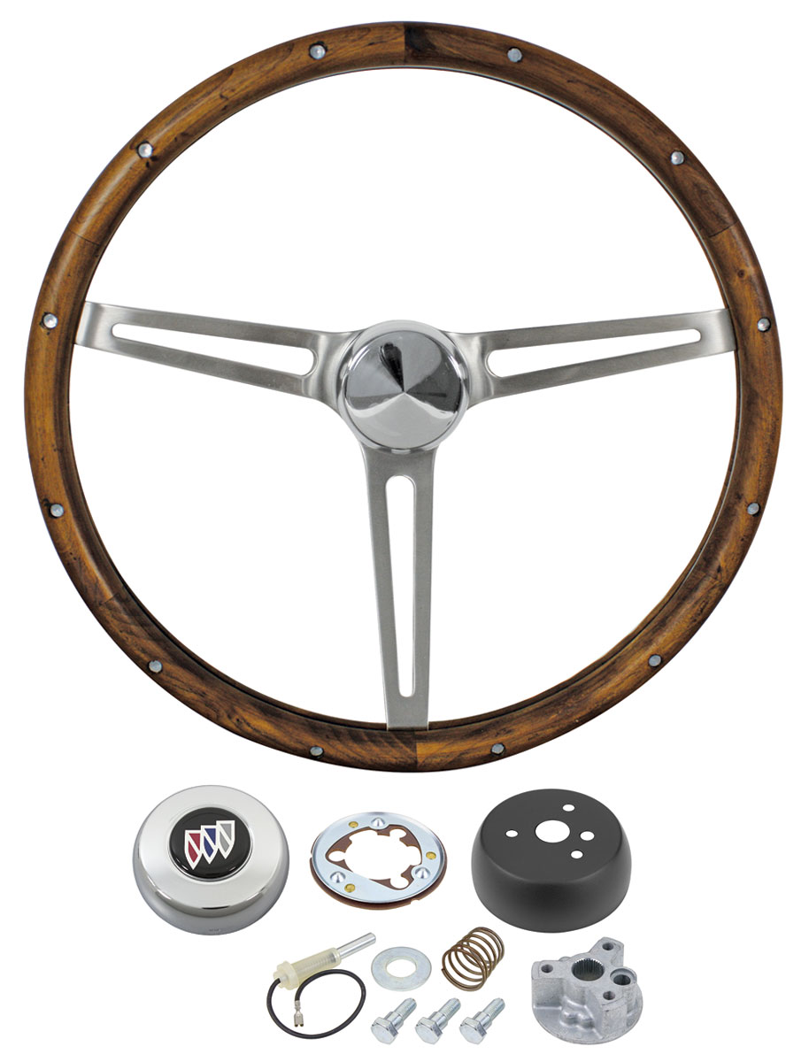 Steering Wheel Kit, Grant Classic Nostalgia, 1961-63 Skylark, Wood 1 Steering Wheel Kit, Grant Classic Nostalgia, 1961-63 Skylark, Wood