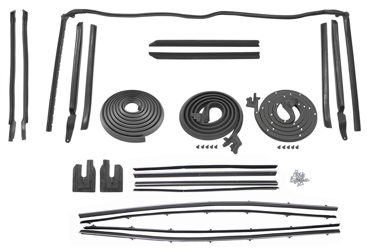 Seal Kit, 1965 Cutlass Stage I, Convertible, Original Felts 1 Seal Kit, 1965 Cutlass Stage I, Convertible, Original Felts