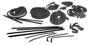 Seal Kit, 1965 Cutlass Stage II, Coupe, Repro Felts 1 Seal Kit, 1965 Cutlass Stage II, Coupe, Repro Felts