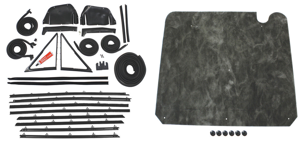 Seal Kit, 1969 Cutlass Stage II, Coupe, Repro Felts 1 Seal Kit, 1969 Cutlass Stage II, Coupe, Repro Felts