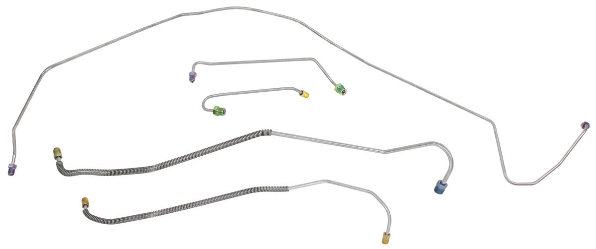 Brake Lines, Front, 1962-63 Skylark, Manual Drum 1 Brake Lines, Front, 1962-63 Skylark, Manual Drum