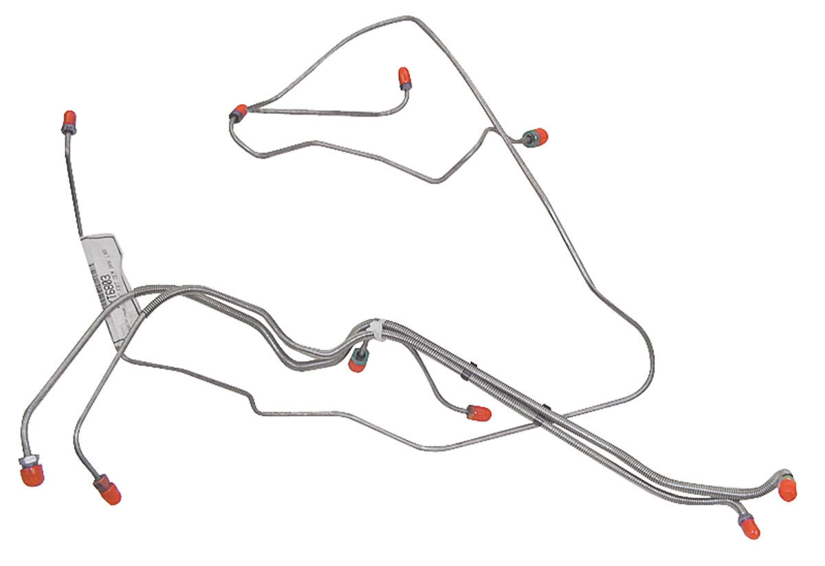 Brake Line, Front, 1964-65 Pontiac A-Body, Power Drum 1 Brake Line, Front, 1964-65 Pontiac A-Body, Power Drum