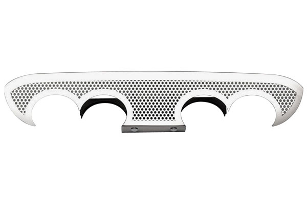 Filler Panel, Exhaust Port, 2004-08 XLR/2006-08 XLR-V, Stainless, Perforated 1 Filler Panel, Exhaust Port, 2004-08 XLR/2006-08 XLR-V, Stainless, Perforated