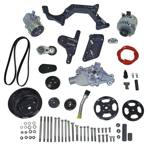Belt Drive Sys, Vintage Air Front Runner, 1964-88 SBC, w/PS, Pump Not Included 1 Belt Drive Sys, Vintage Air Front Runner, 1964-88 SBC, w/PS, Pump Not Included
