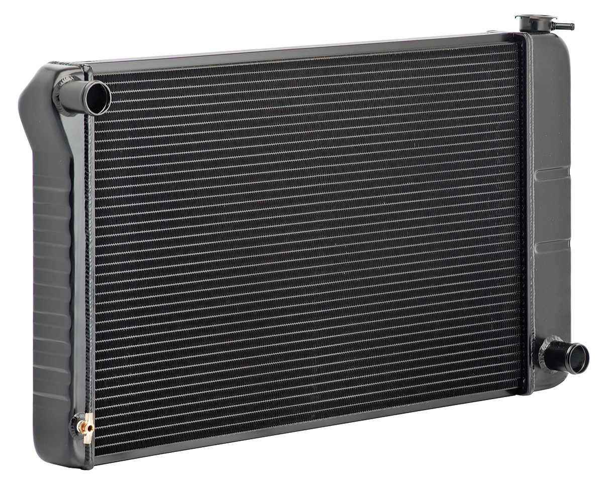 Radiator, Be Cool Aluminum, 1968-72 A-Body, OE Series, Black, Crossflow 1 Radiator, Be Cool Aluminum, 1968-72 A-Body, OE Series, Black, Crossflow