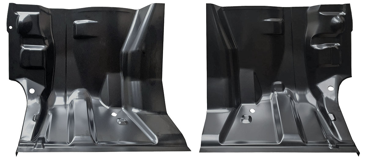 Floor Pan, Rear Under Seat, 1973-77 A-Body, Half Section, Pair 1 Floor Pan, Rear Under Seat, 1973-77 A-Body, Half Section, Pair