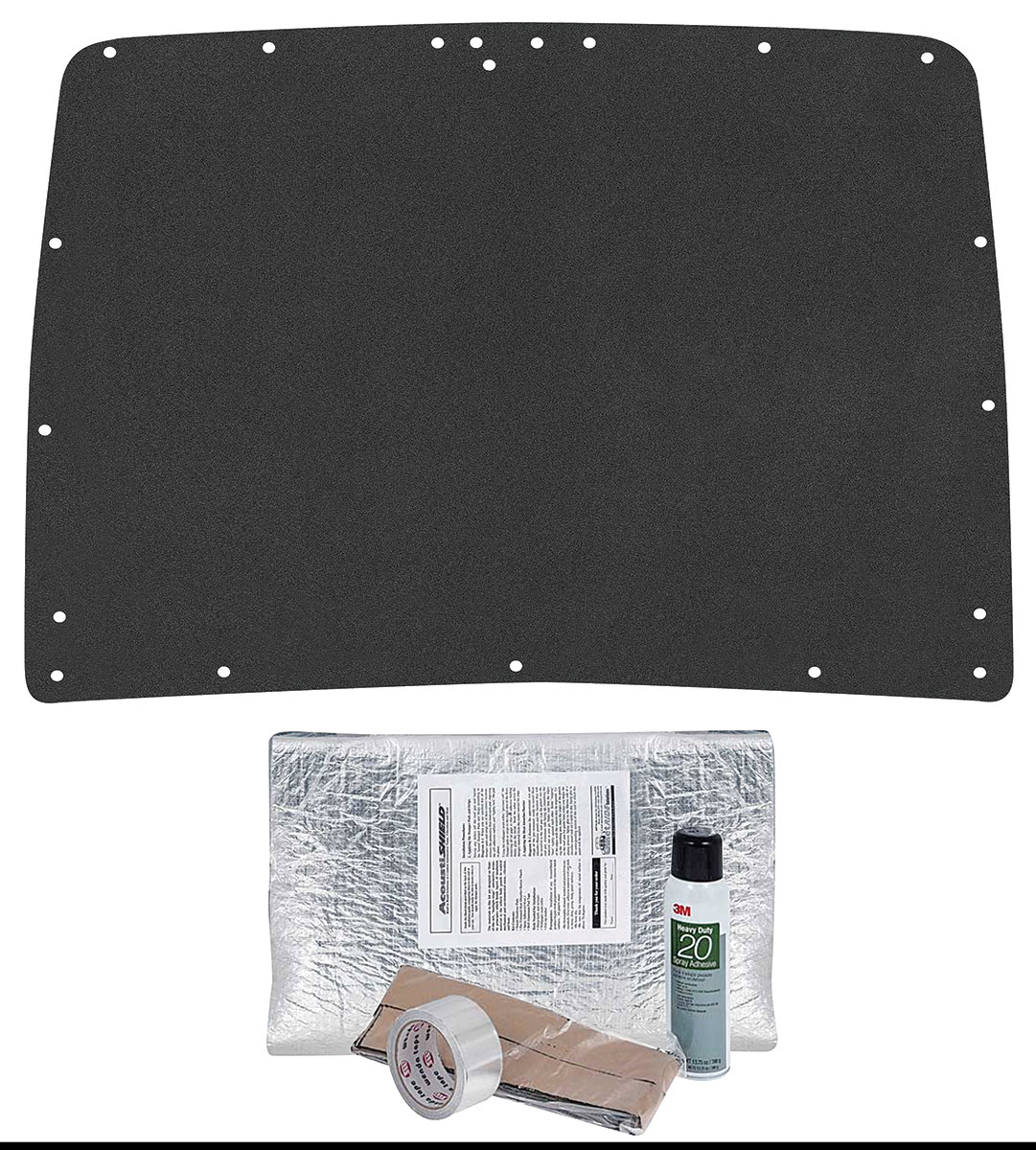 Undertrunk Cover & Insulation Set, Quietride, AcoustiHood, 1964-65 Chevelle 1 Undertrunk Cover & Insulation Set, Quietride, AcoustiHood, 1964-65 Chevelle