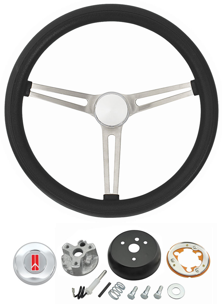 Steering Wheel Kit, Grant Classic Nostalgia, 1965-66 & 1968 Olds, Black Foam 1 Steering Wheel Kit, Grant Classic Nostalgia, 1965-66 & 1968 Olds, Black Foam