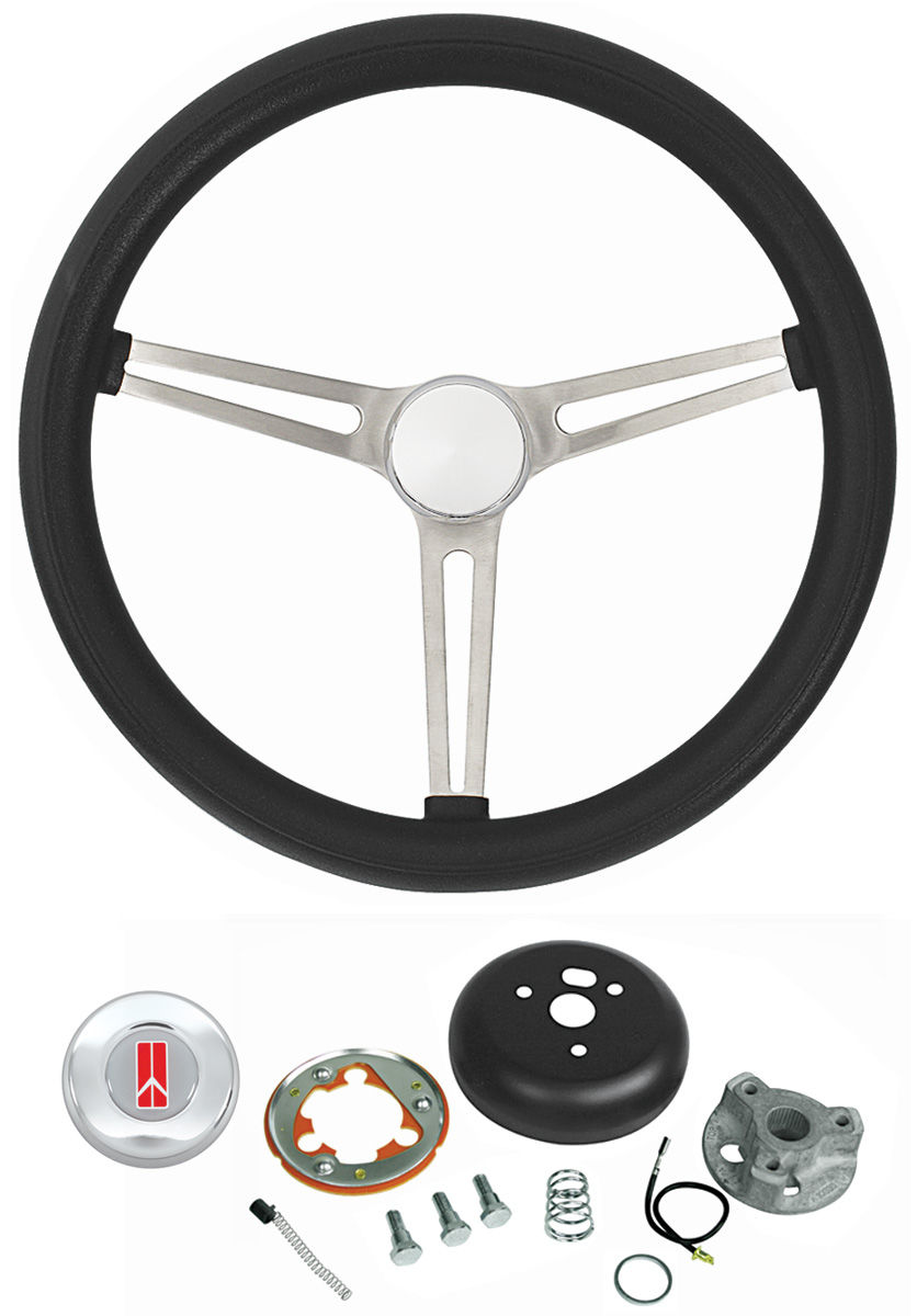 Steering Wheel Kit, Grant Classic Nostalgia, 196-77 Olds, Black Foam, w/o Tilt 1 Steering Wheel Kit, Grant Classic Nostalgia, 196-77 Olds, Black Foam, w/o Tilt