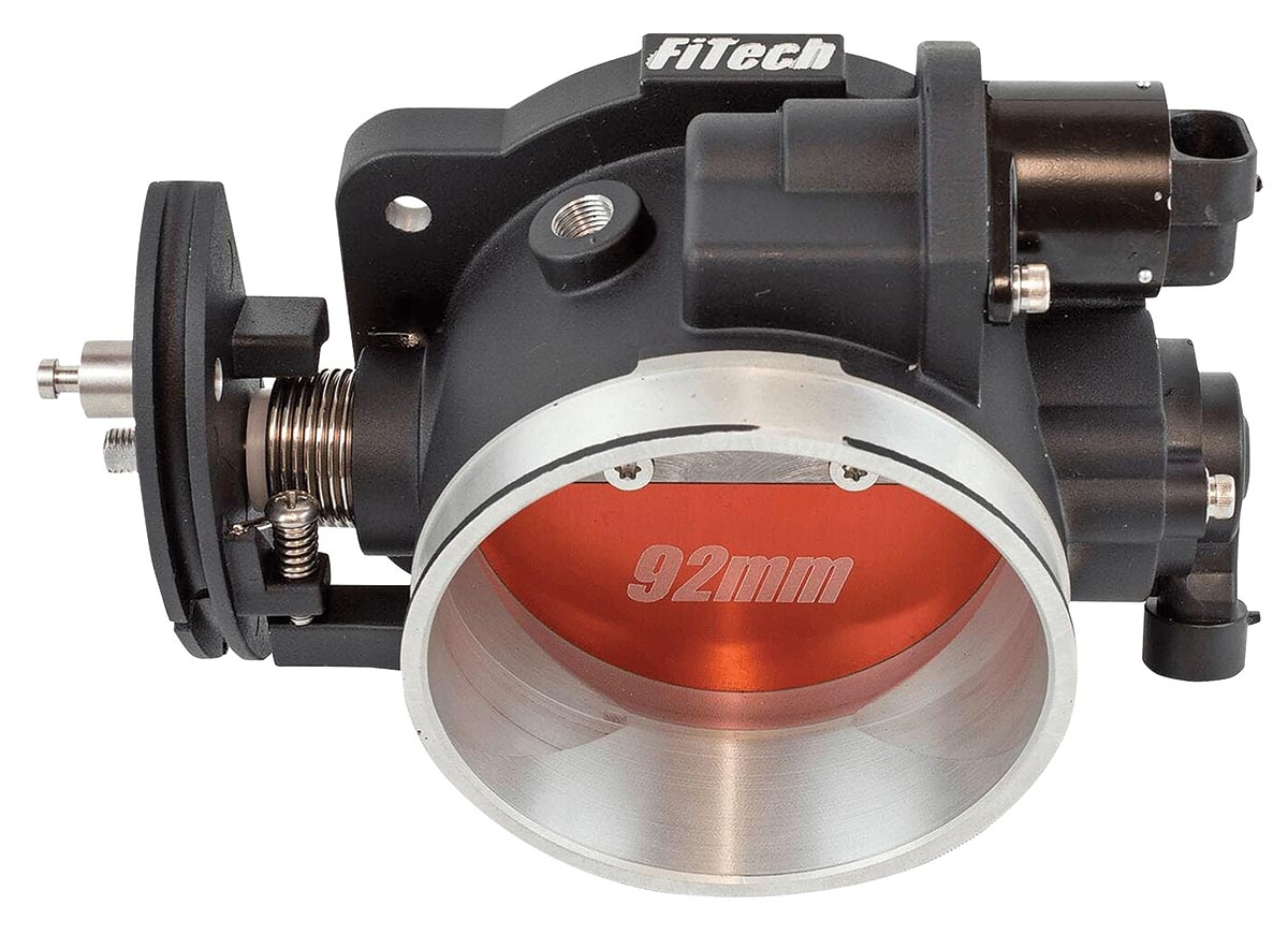 Throttle Body Assembly, FiTech, LS Style 4-Bolt, 92MM, w/TPS & IAC 1 Throttle Body Assembly, FiTech, LS Style 4-Bolt, 92MM, w/TPS & IAC