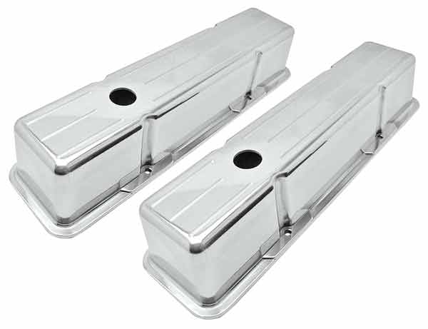 Valve Covers, Eddie Motorsports Cast Aluminum, SBC, Tall, Ball Milled 1 Valve Covers, Eddie Motorsports Cast Aluminum, SBC, Tall, Ball Milled
